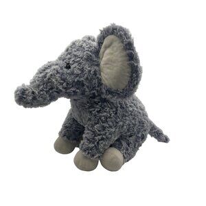 Plush Gray Elephant Stuffed Animal Polyester Fiber Soft Toy Ages 3+ Surface Wash